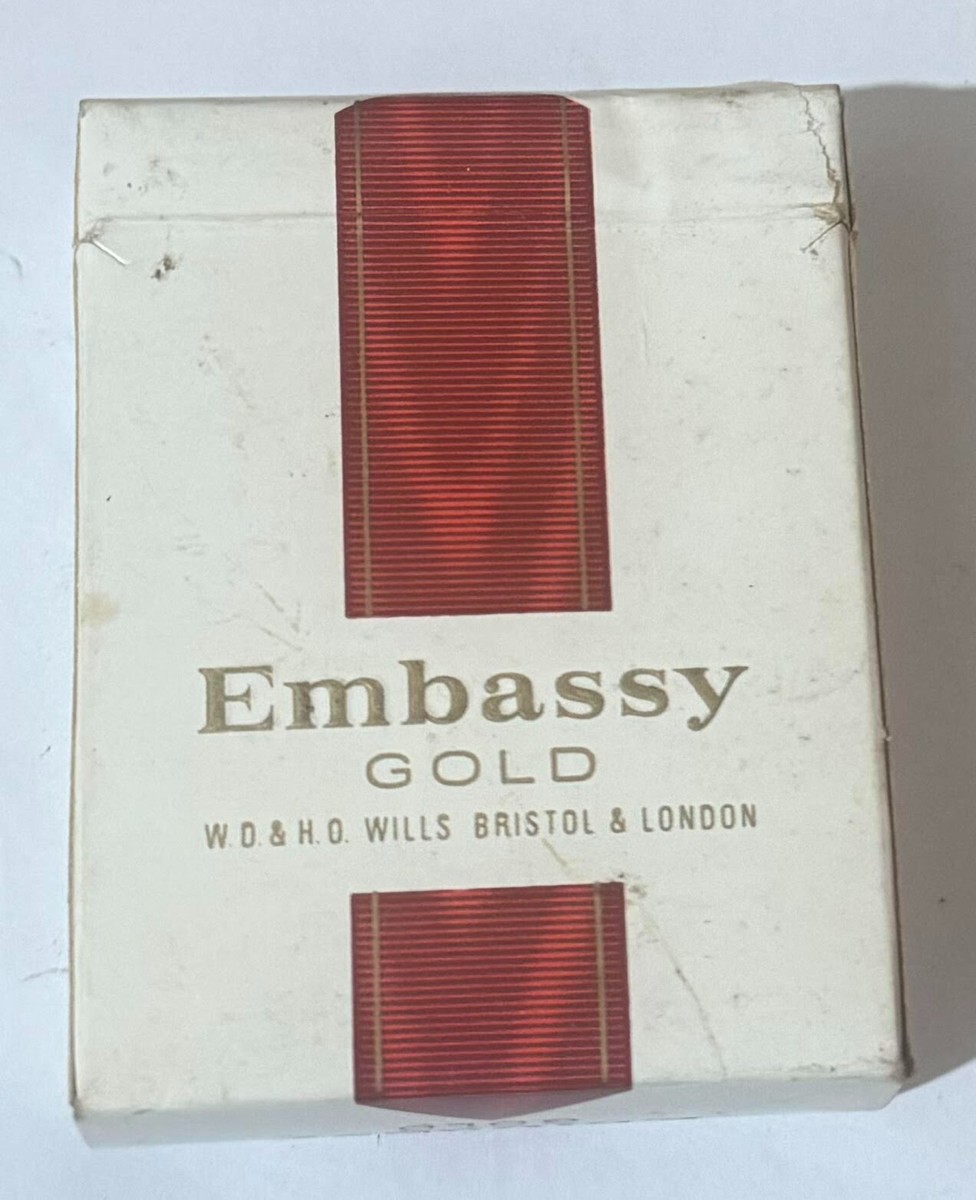 Embassy Gold 20 Empty Cigarette Packet