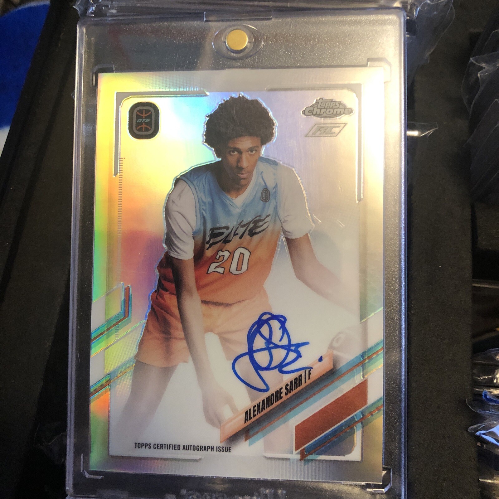 2021 Topps Chrome OTE Auto Alexandre Sarr Refractor #CA-AS2 RC Rookie