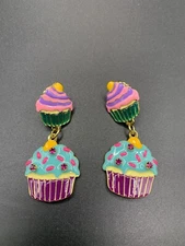 Lunch at the Ritz  bon appétit  cup cake earrings LAT￼R 2GO