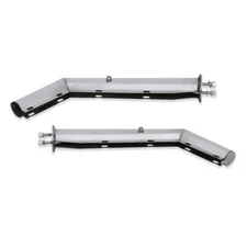 27" Pair Angled Spring Loaded Mud Flap Hanger for Semi Truck 2-1/2" Bolt Spacing