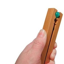 Soporte para cuentas y anillos de madera para sostener cuentas de 5-12 mm de forma segura mientras escaria y limpia