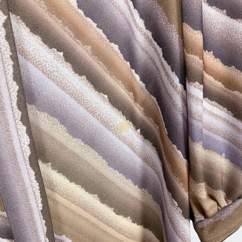 Vestido de twee vintage Risa Ann New York poliéster degradado arte para usar 16 16,5 Foto 3 de 4