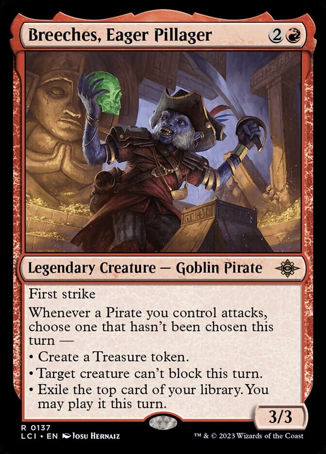 MTG LCI: Breeches, Eager Pillager (Legendary Creature Goblin Pirate) Rare 0137 | eBay MTG LCI: Breeches, Eager Pillager (Legendary Creature Goblin Pirate) Rare 0137 | eBay