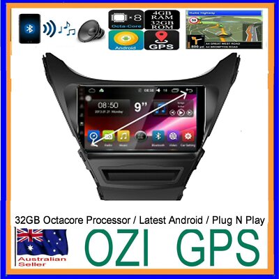 HYUNDAI ELANTRA MD3 2013-15 GPS WIRELESS CARPLAY ANDROID AUTO DAB DVR TPMS ODB