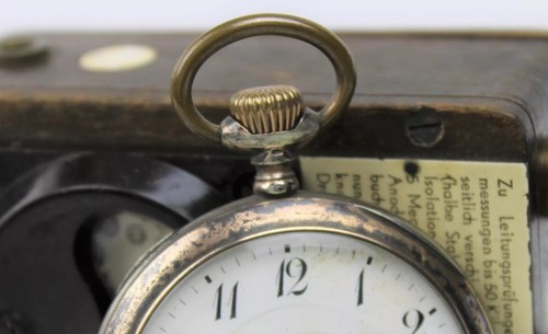 Antike Silber Taschenuhr, System Glashütte, um 1900, Rotgold - Bild 3 von 15