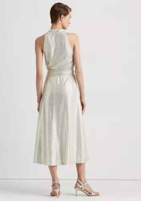 knee length dresses for ladies Ralph Lauren Bronze Halter S  OMNIA