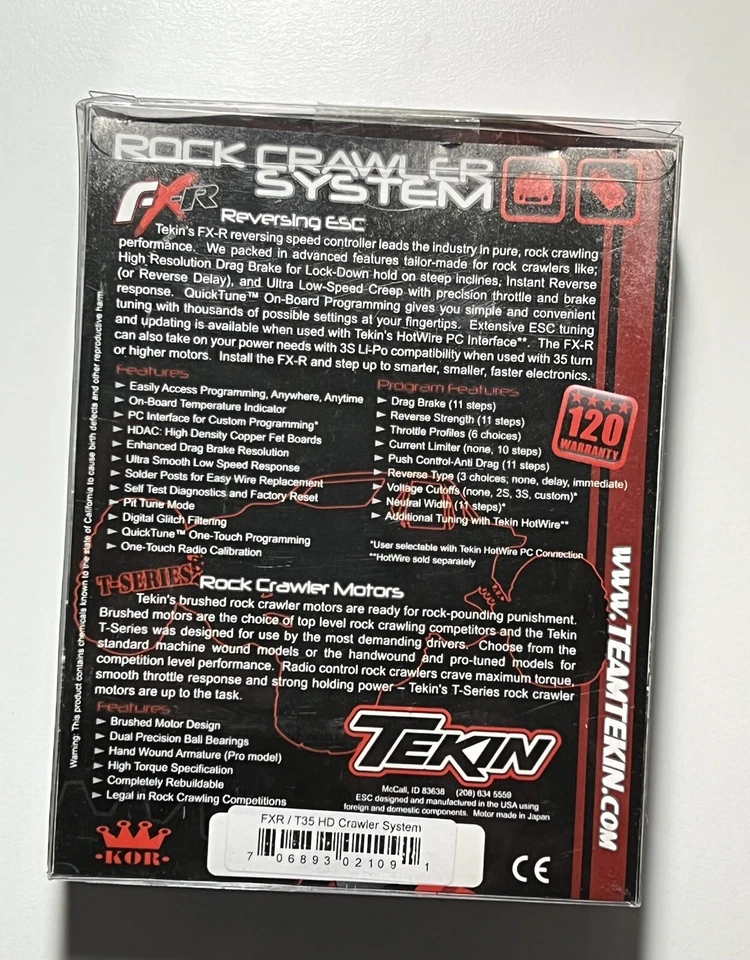 Tekin FXR esc + T30 PRO cepillado enrollado a mano motor Esc combo nuevo embalaje sellado Foto 2 de 4