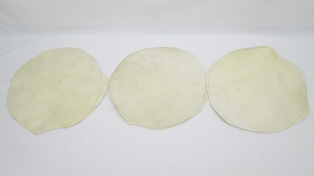 3x Conga Goat Skin Head / Cuero de Cabra para Conga 12