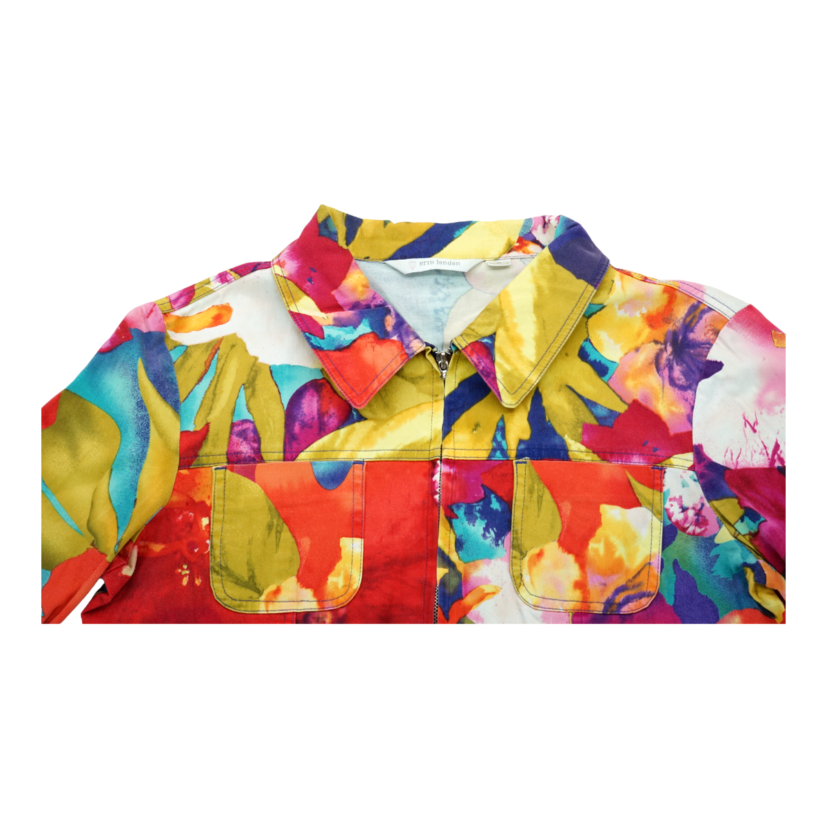 erin by erin london 【XL】トップス レディース ジャケット Erin London Women's XL Full-zip Jacket - Black & Blue