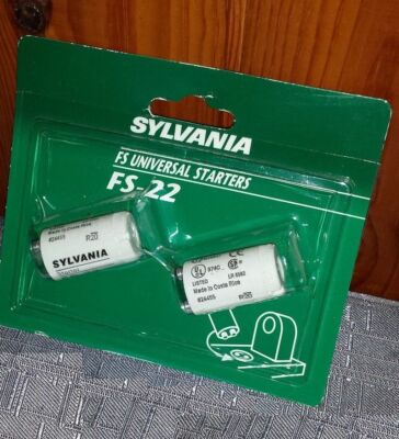 X2 FS22 UNIVERSAL STARTERS SYLVANIA-UNIVERSAL STARTER 22W 220V SERIES,DOUBLE ECC