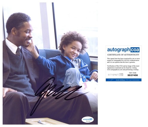 Jaden Smith ‘The Pursuit Of Happyness’ Signed 8x10 Photo ‘Christopher’ ACOA