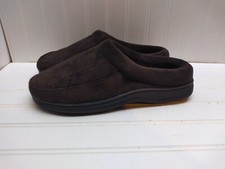 Dearfoams Brown Microfiber Indoor Slippers Shoes 9.5-10 Medium 43