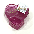 Soho Loft Coasters Glass Pink Clear Heart Shape PRETTY🔥 Pink Glam