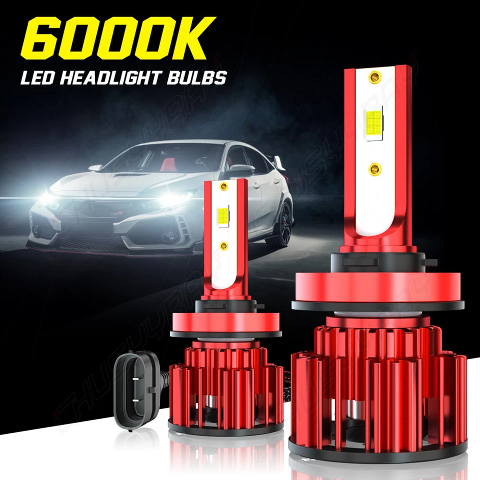 PARA Kia Forte 2010-2015 2016 Faro LED Bombillas de haz alto/bajo Xenón Blanco 6000K Foto 3 de 4