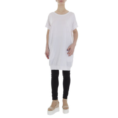Damen Stretch Tunika 7716 Ital-design In Weiß