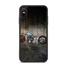 For iPhone 11 12 13 14 XS 15 Pro Max Polyester Case Custom Chopper Bike