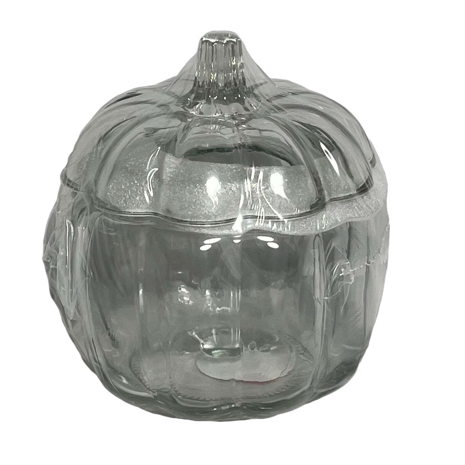 Target Bullseye Playground Clear Glass Pumpkin Jar New Sealed VHTF eBay