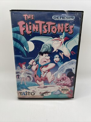 The Flintstones Sega Genesis (1993) Rare Game No Manual   Tested