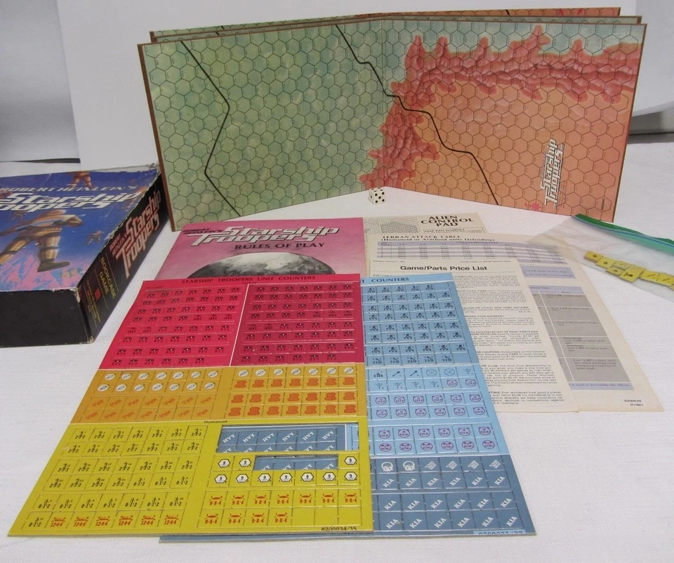 Robert Heinlein's Starship Troopers Man vs. Monster Bookcase Game Not Compl 1976 - Image 2 of 4