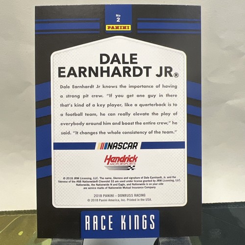 Dale Earnhardt Jr. #2 Donruss Racing 2018 NASCAR "Race Kings" - Bild 2 von 2