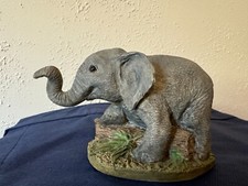 Elephant Figurine -  Endangered Baby African Crystallite Fraser Collection 