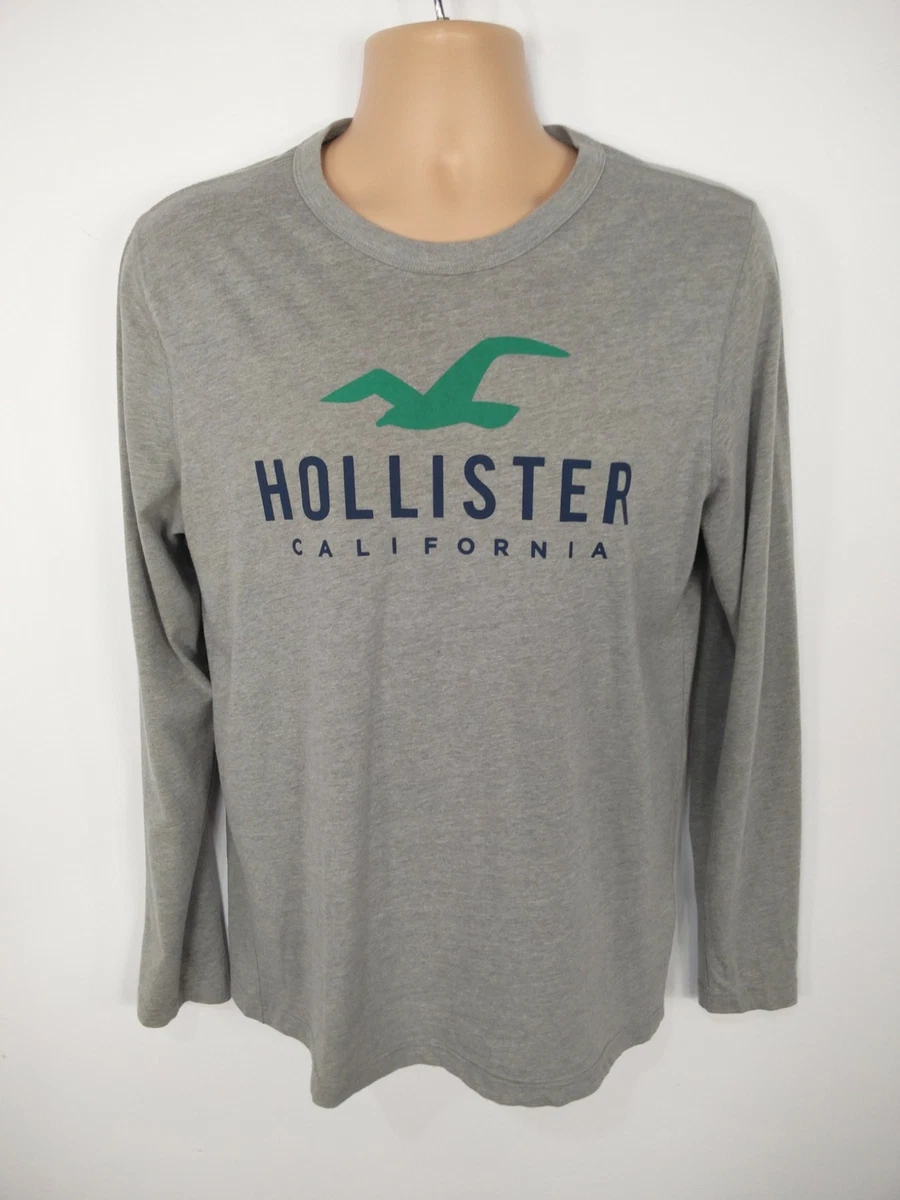 MENS HOLLISTER SIZE UK M MEDIUM GREY T SHIRT TOP CALIFORNIA SUMMER