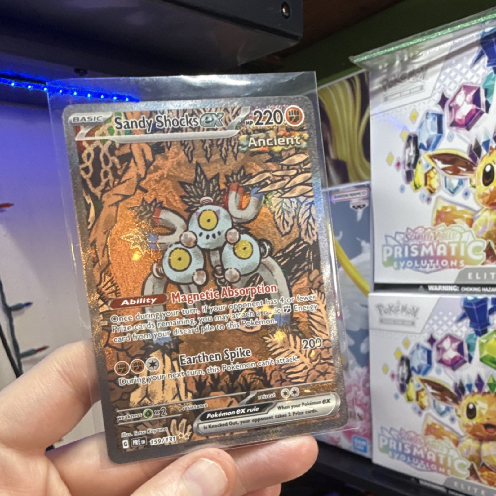 The Pokémon Company Sandy Shocks ex Full Art Holo SV Prismatic 159/131 EX Engli…