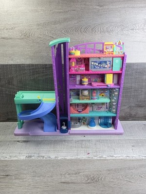 Polly Pocket Pollyville Mega Mall 6 Floors Elevator Shops Fun b96