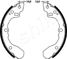 Mâchoire de frein Kia SEPHIA