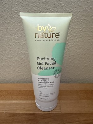 BY NATURE FROM NEW ZEALAND PURIFYING GEL FACIAL CLEANSER ALOE VERA +HYALURONIC