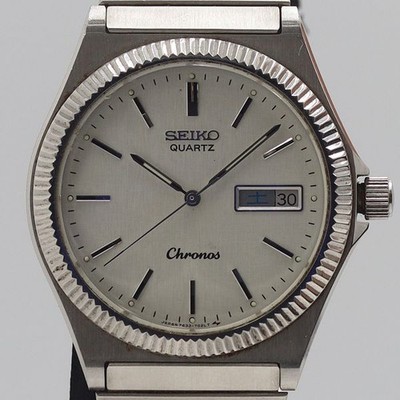 Seiko Silverwave 7122-7010 QZ Silver Men's Watch Used