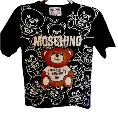 Moschino Couture T Shirt men This Is Not A Moschino Toy Bear Size Large 