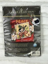 Dimensions The Gold Collection Petites Peace Goodwill Ornament Cross Stitch Kit