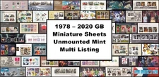 1978-2020 GB Miniature Sheets UM MNH - Multi Listing