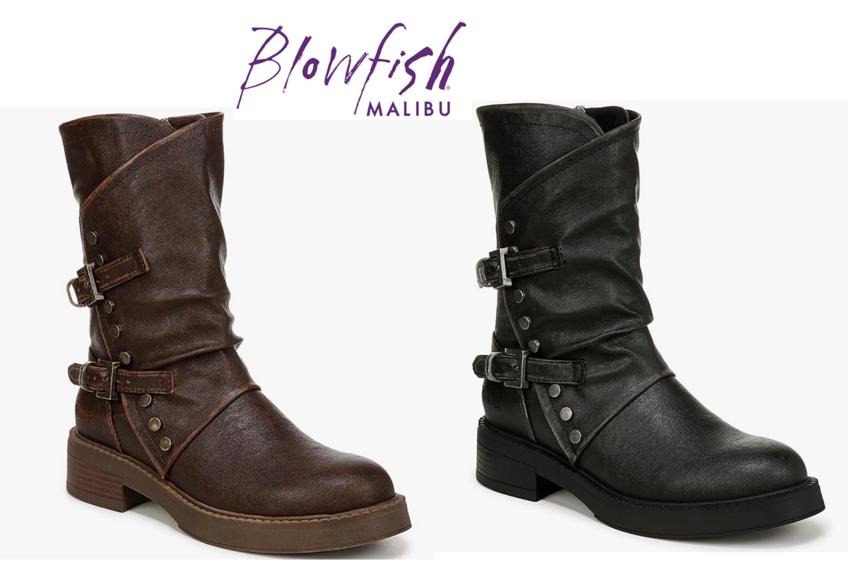 BLOWFISH MALIBU VENICE LADIES BIKER BOOTS NEW WINTER WOMENS VEGAN