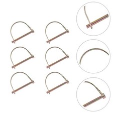  6 Pcs Wire Lock Pin Safety Coupler Shaft Locking Hitch for Trailer