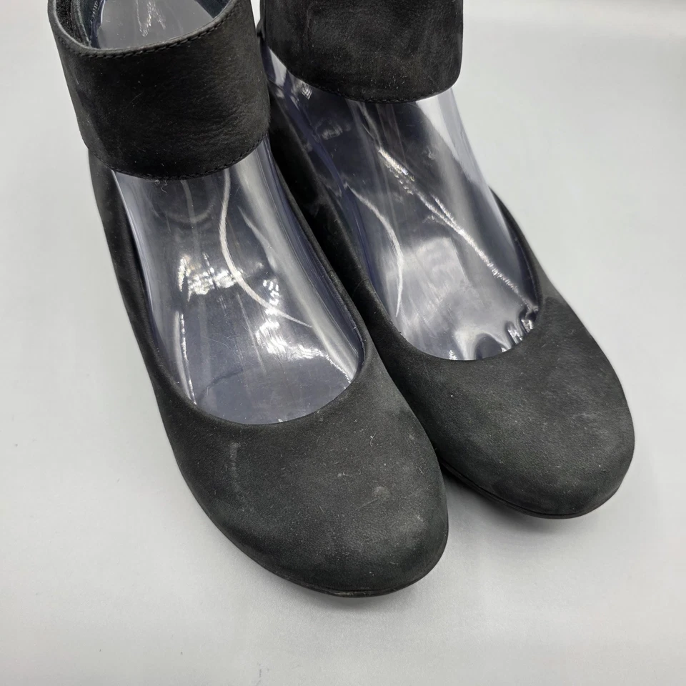 Zapatos Dansko Jenna para mujer 37 cuero negro tacón de cuña ballet correa al tobillo cómodos Foto 2 de 4