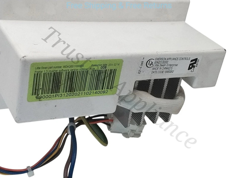 GE Front Load Washer Motor Control Board Inverter WDAQ0011000000 with Harness - Image 4 of 4