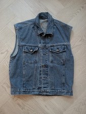 Vintage Harley-Davidson Denim Vest Made in USA Tag S Fits M