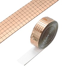 5x5mm Self Adhesive Mirrors Mosaic Tiles, 3600 Pcs Mosaic Sticker, Rose Gold