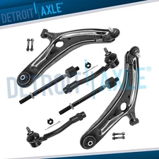 Front Lower Control Arms Ball Joints Inner Outer Tie Rods for 2012 2013 Kia Soul