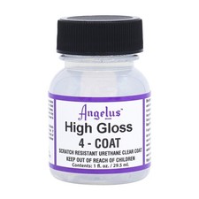 ANGELUS 4-Coat Scratch Resistant Urethane Clear Coat High Gloss 1oz NEW
