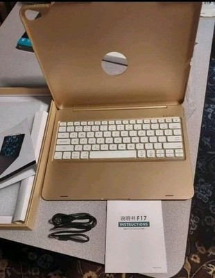 F17 Wireless Keyboard For iPad Pro 12.9  - Gold