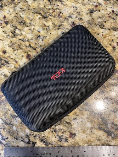 Tumi For Delta Small Hard Shell Black Accessory Empty Case for Travel 