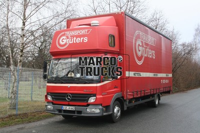 LKW Foto Mercedes-Benz Atego 1223 Planensattelzug Deutschland rot Grüters #c1ii