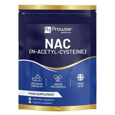 NAC N-Acetyl-Cystein 600mg 150 Kapseln | UK hergestellt von Prowise Healthcare