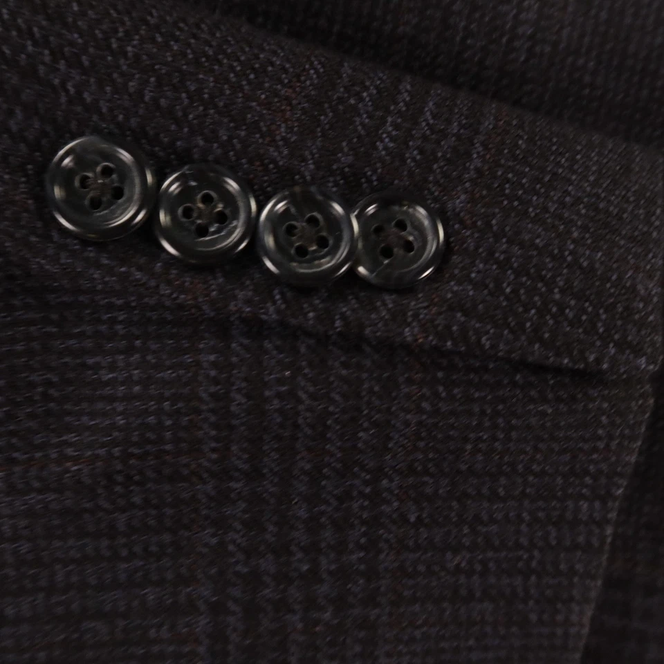 Chaqueta de Tweed De Colección M MT 43L Azul Príncipe de Gales Cuadros 100% Lana Lana Lana de Cordero Blazer Foto 4 de 4