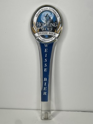 Grand Teton Brewing Co. Howling Wolf Weisse Bier Bar Beer Tap Handle - Rare