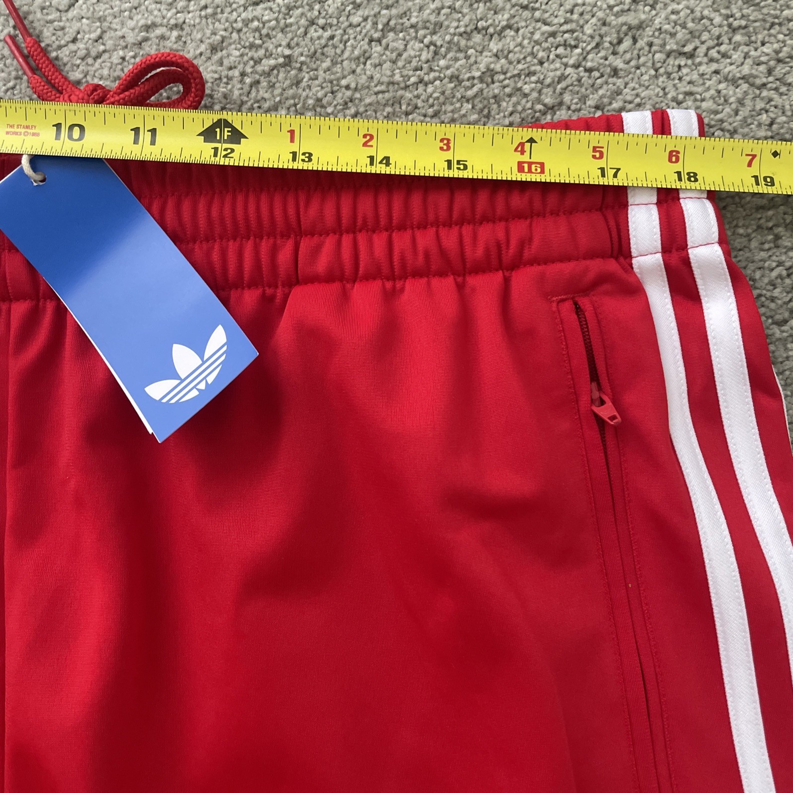 ADIDAS Original Firebird  Track Pants Men’s XL IJ7057 Red White Zip Pockets NWT