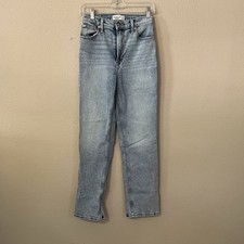 Abercrombie  Fitch Jeans Womens 25/0R 90s Straight Ultra High Rise Light Wash